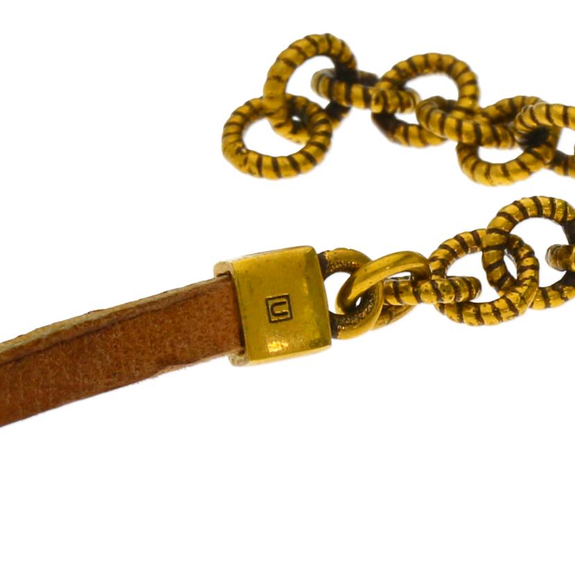 GUCCI グッチ/GGクリスタル/ダブルGブレスレット/エイジングゴールド/651557 15671 8061//Aランク/91