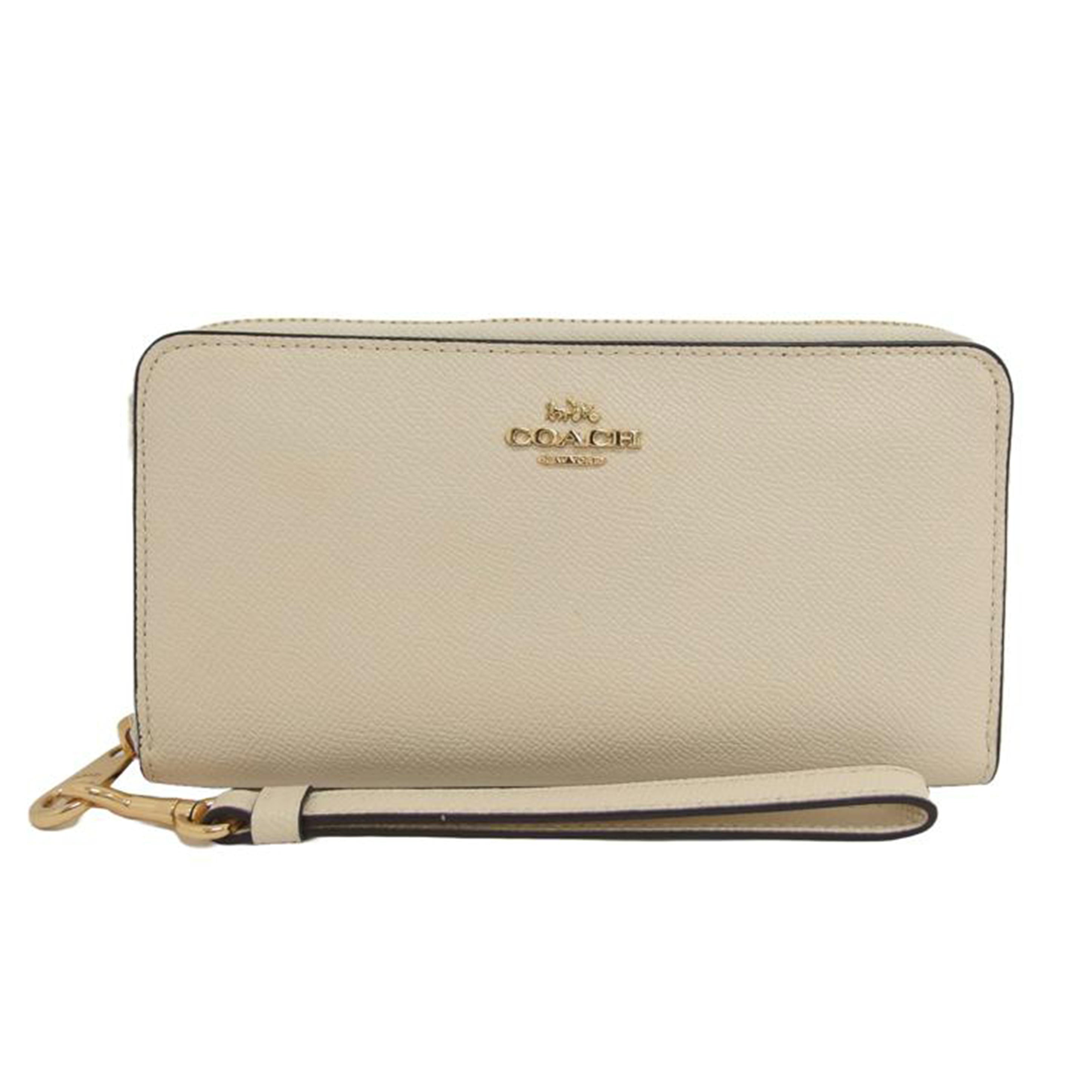 COACH コーチ/ラウンドファスナー/ロングウォレット/アイボリー/C3441//L21**/ABランク/04