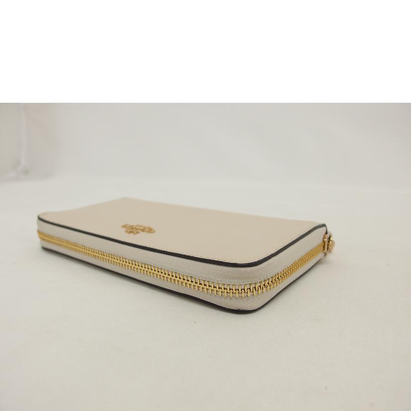 COACH コーチ/ラウンドファスナー/ロングウォレット/アイボリー/C3441//L21**/ABランク/04