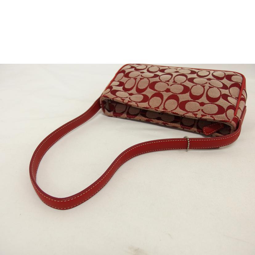 COACH コーチ/シグネチャー/ワンショルダーバッグ/レッド/6023//M1J/ABランク/04