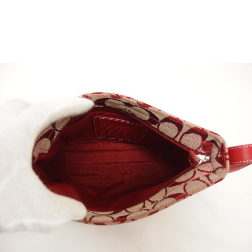 COACH コーチ/シグネチャー/ワンショルダーバッグ/レッド/6023//M1J/ABランク/04