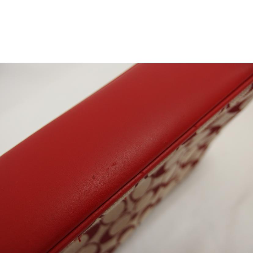 COACH コーチ/シグネチャー/ワンショルダーバッグ/レッド/6023//M1J/ABランク/04