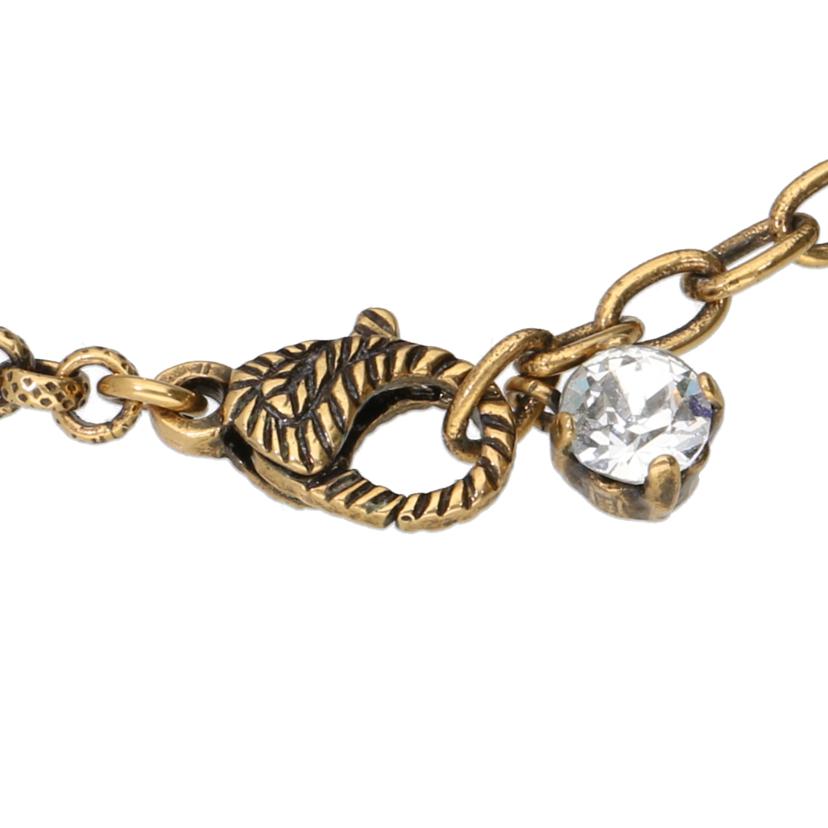 GUCCI グッチ/GGクリスタル/ダブルGブレスレット/エイジングゴールド//最大18cm/Aランク/91