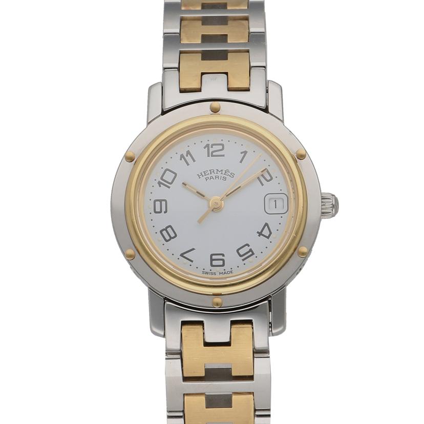 HERMES エルメス/クリッパー・ホワイト/レディース/クオーツ/CL4.220//113****/ABランク/09