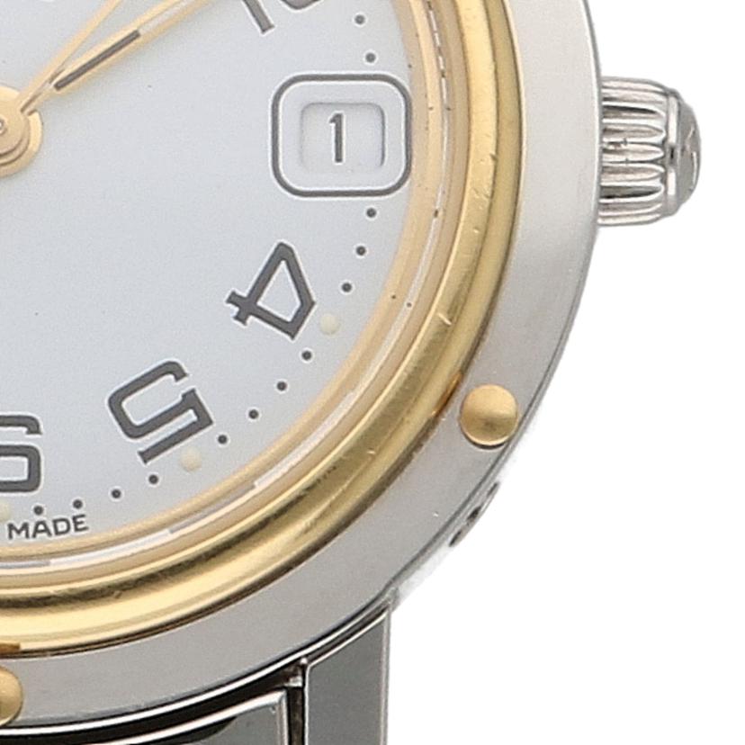 HERMES エルメス/クリッパー・ホワイト/レディース/クオーツ/CL4.220//113****/ABランク/09