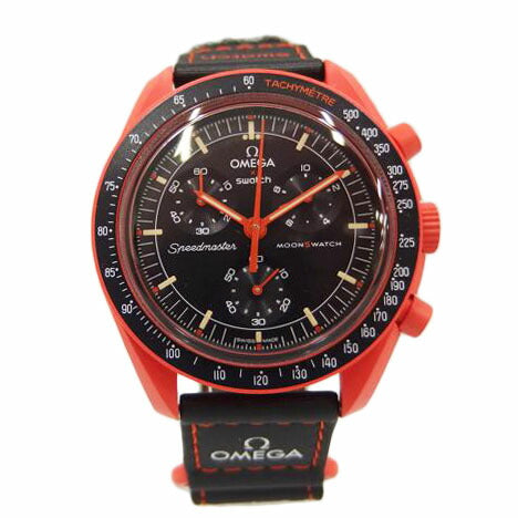 OMEGA×swatch ウメガスウォッチ/Mission_on_Earth/LAVA/クォーツ/SO33O100//Aランク/82
