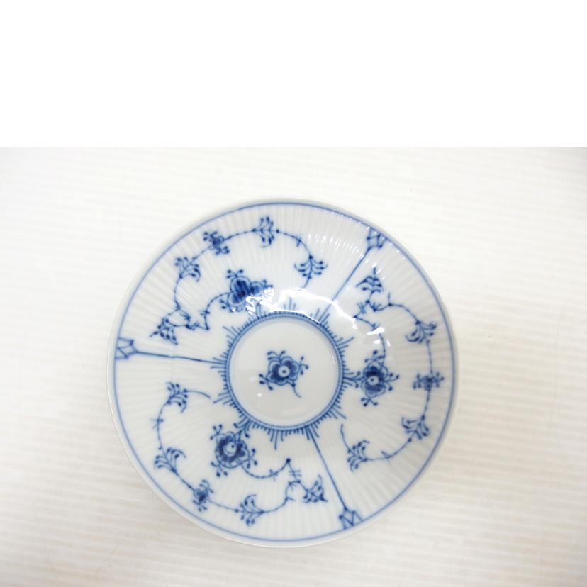ROYAL COPEHAGEN ロイヤルコペンハーゲン/ティーカップ&ソーサー/ブルーフルーテッド プレイン//Aランク/88