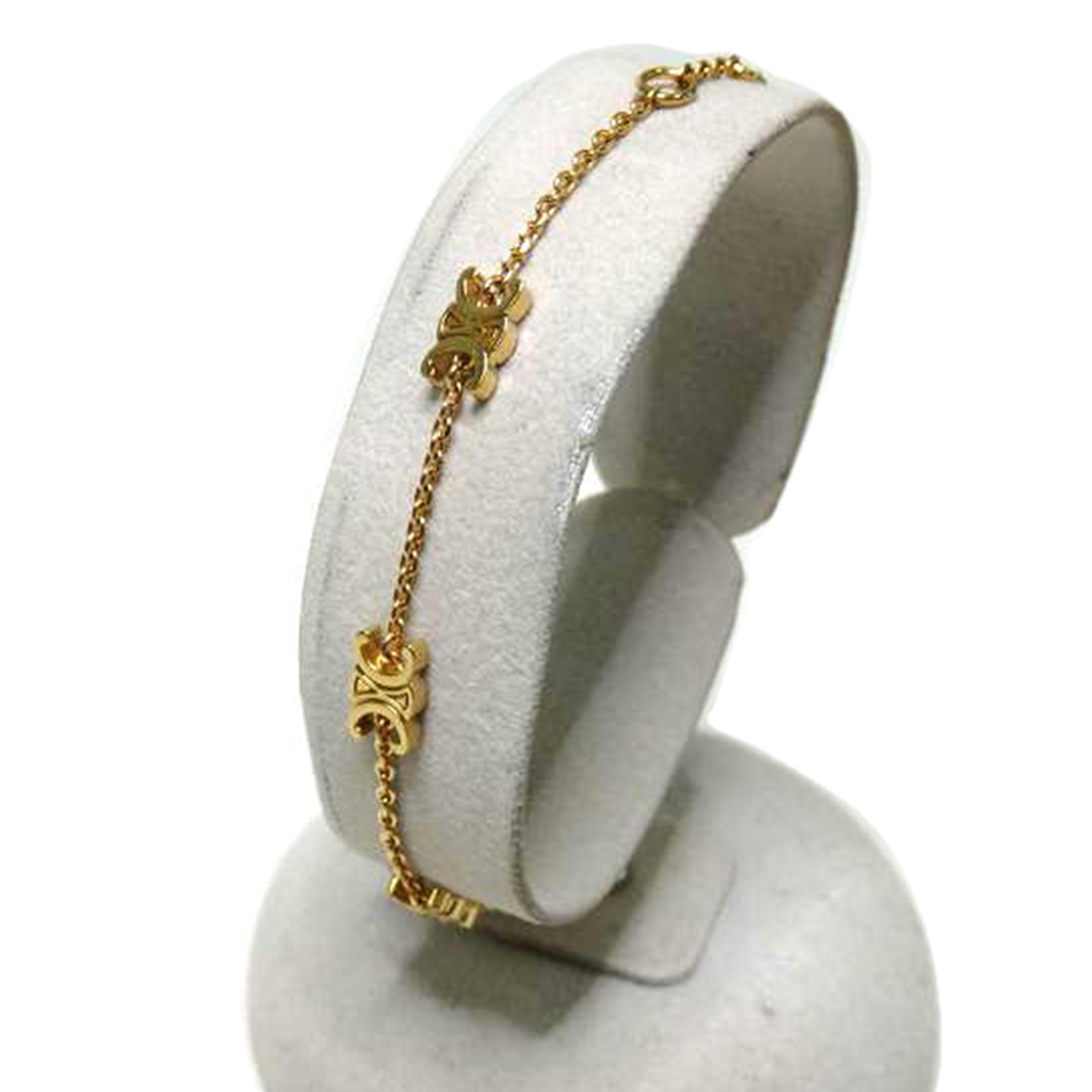 CELINE セリーヌ/ミニトリオンフ/ブレスレット/ゴールドカラー//FTT2213/ABランク/84