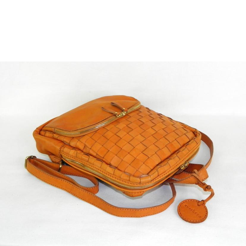 zucchero ズッケロ/zucchero/カウレザー メッシュリュック/49704//Aランク/81