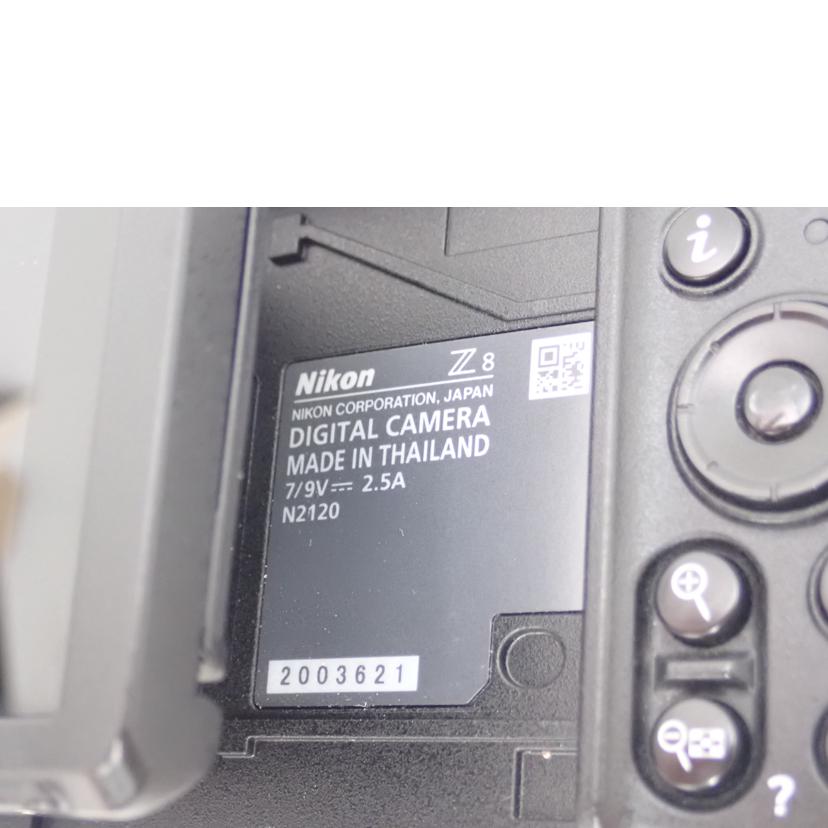 Nikon ニコン/ミラーレス一眼レフ/Z8ボディ//2003621/Aランク/69