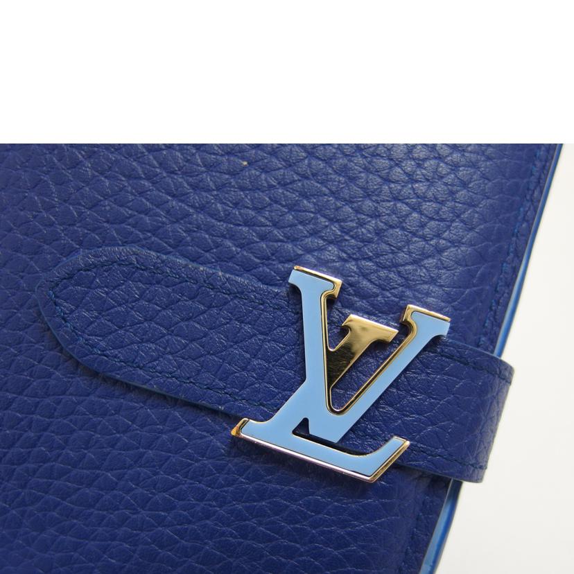 LV ルイ・ヴィトン/ヴェルティカル・ウォレット/トリヨン/ブルー/M82441//ICチ***/ABランク/04