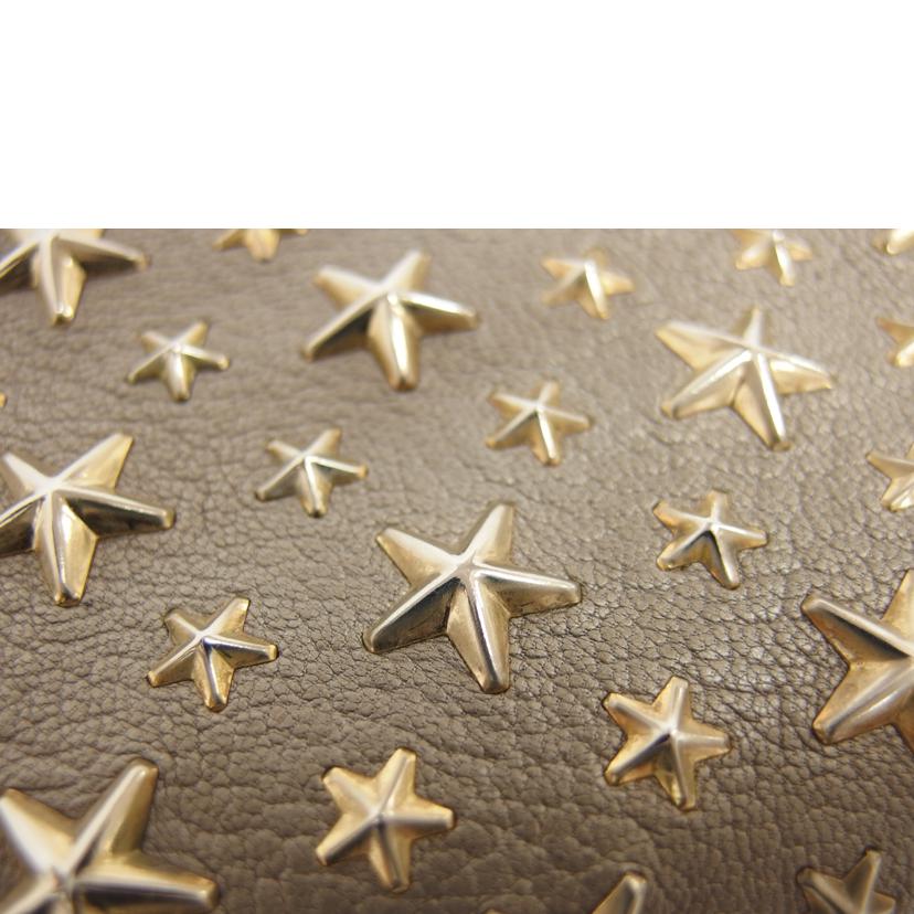 JIMMY CHOO ジミーチュウ/スタースタッズ/ラウンドファスナー長財布/グレージュ//Bランク/04