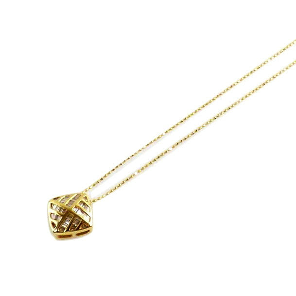/ K18ダイヤネックレス0.37ct//ABランク/64