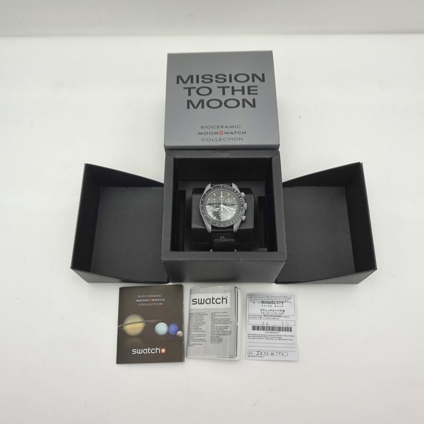 OMEGA×swatch オメガ×スウォッチ/ムーンスウォッチ/MISSION TO THE MOON/クオーツ/SO33M100//Aランク/19