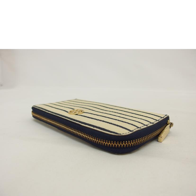 TORY BURCH トリーバーチ/ボーダー柄ラウンドファスナー長財布//ABランク/04