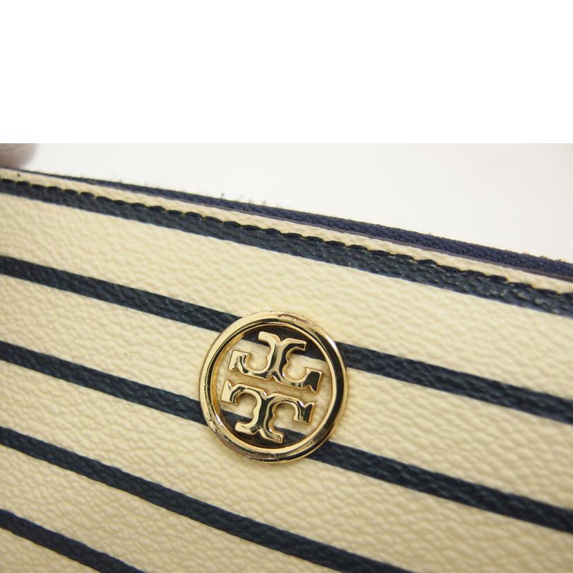 TORY BURCH トリーバーチ/ボーダー柄ラウンドファスナー長財布//ABランク/04