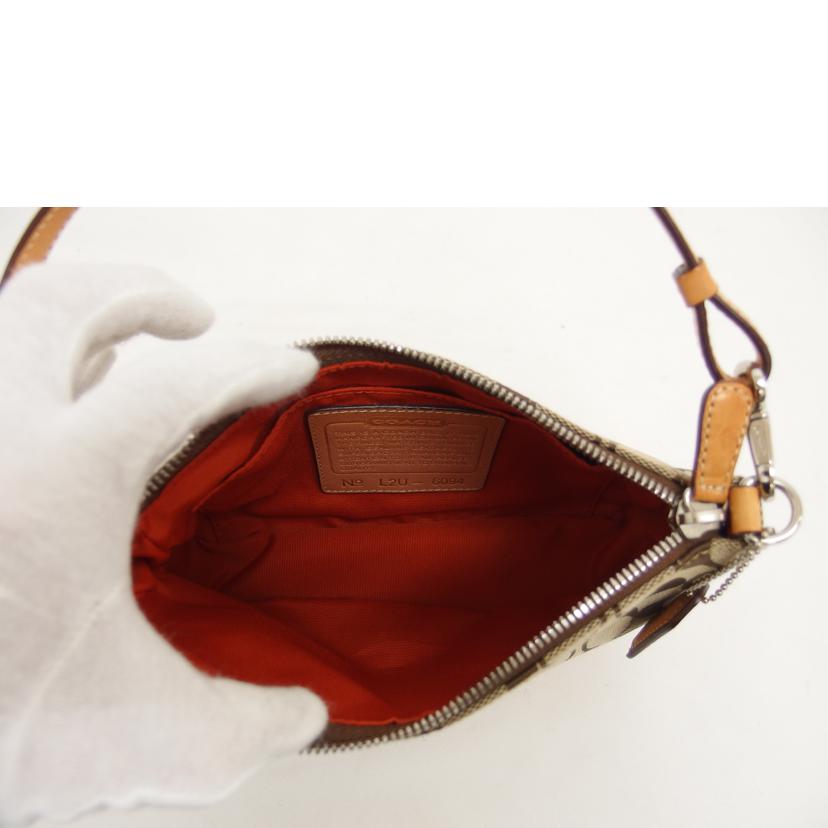 COACH コーチ/シグネチャー アクセサリーポーチ/ベージュ/6094//L2U/Bランク/04