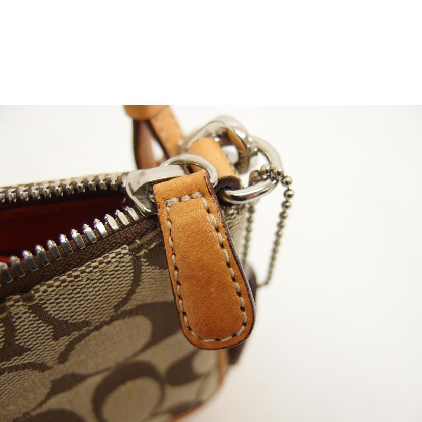 COACH コーチ/シグネチャー アクセサリーポーチ/ベージュ/6094//L2U/Bランク/04