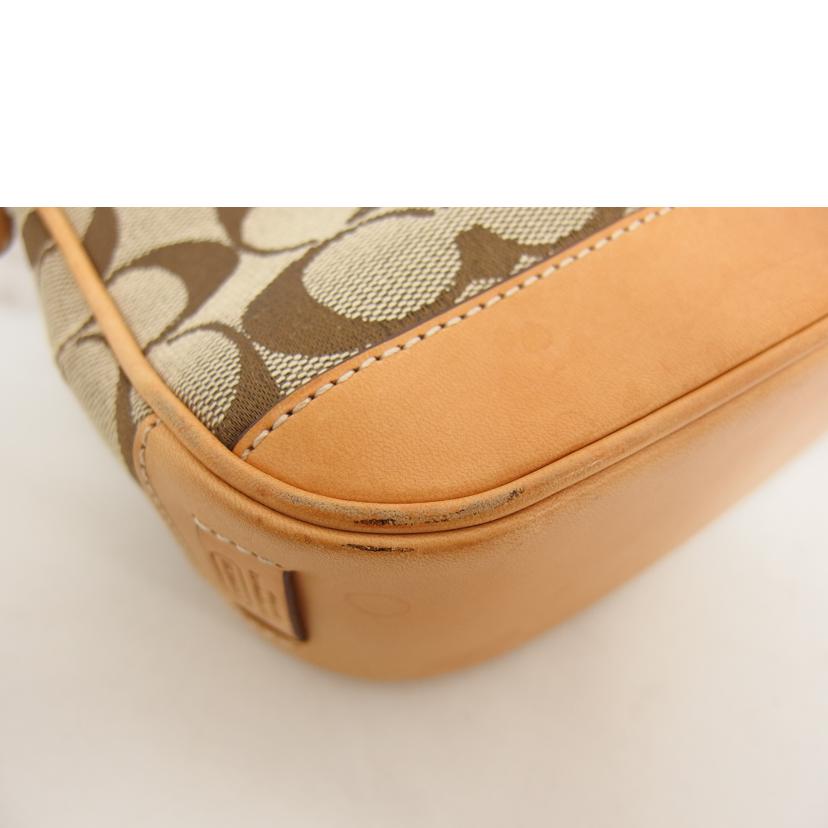 COACH コーチ/シグネチャー アクセサリーポーチ/ベージュ/6094//L2U/Bランク/04