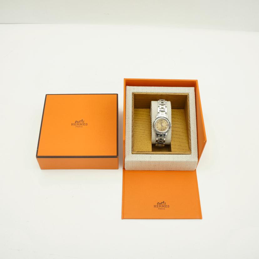 HERMES エルメス/クリッパー・ピンク/レディース/クォーツ/CL4.210 //109****/Aランク/19