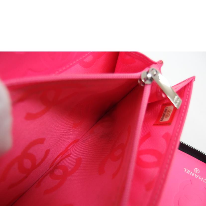 CHANEL シャネル/カンボンライン/オーガナイザー/ラウンドファスナー長財布/ブラック×ピンク//192*****/ABランク/04