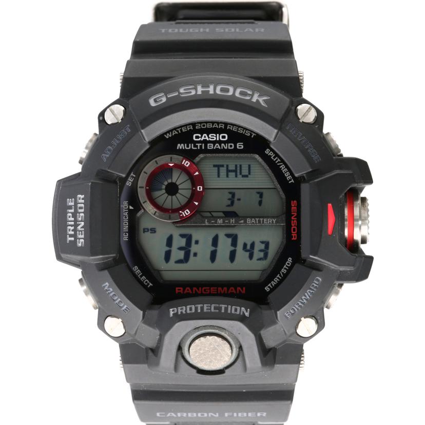 CASIO カシオ CASIO G-SHOCK 電波ソーラー 腕時計 レンジマン/G-SHOCK/電波ソーラー腕時計/デジタル/GW-9400J//202*****/Aランク/37