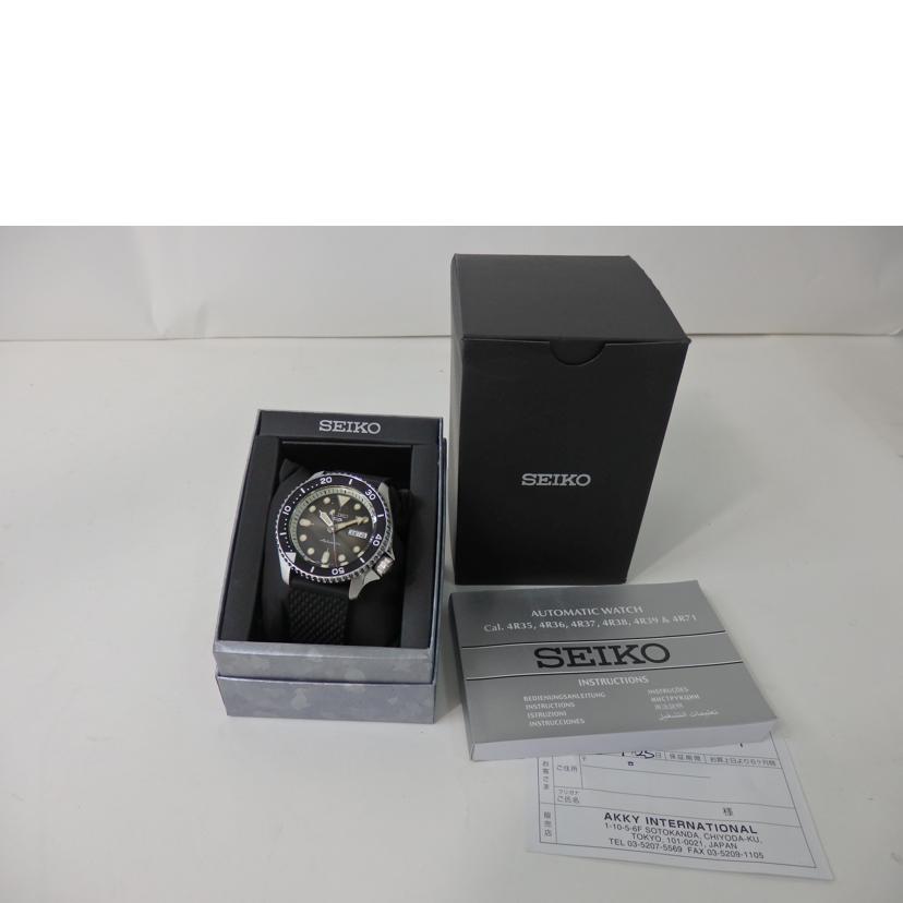 SEIKO セイコー/SEIKO/SEIKO 5/スポーツ/オートマチック/裏スケルトン/4R36-07G0//Aランク/84