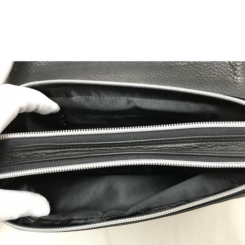 michiamo ミキアモ/シボ革ショルダーバッグ ダブルジップ//Aランク/51