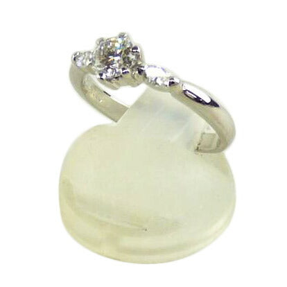 / PT900ダイヤリング0.413/0.13ct//ABランク/64