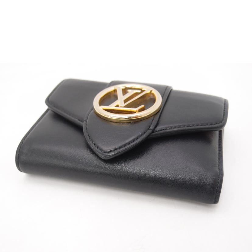LOUIS VUITTON ルイヴィトン/ポルトフォイユ・ポンヌフコンパクト/ノワール/M69175//RFI****/ABランク/69