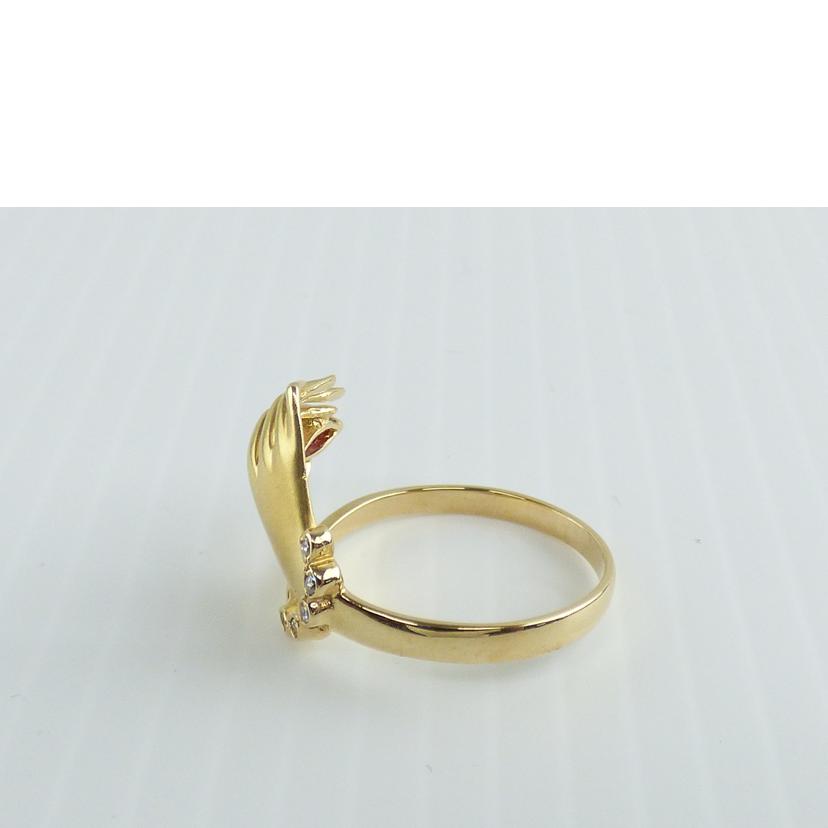 / K18ルビーダイヤリング//ABランク/64