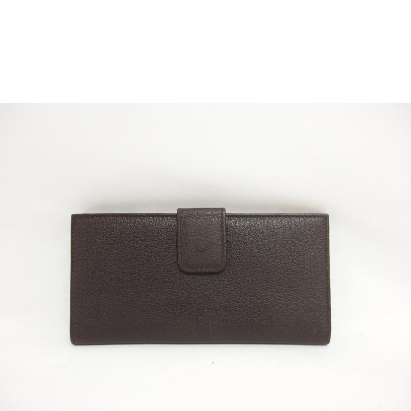 GUCCI グッチ/バンブー/Wホック二つ折り長財布/ブラウン/035・1137//186***/ABランク/04