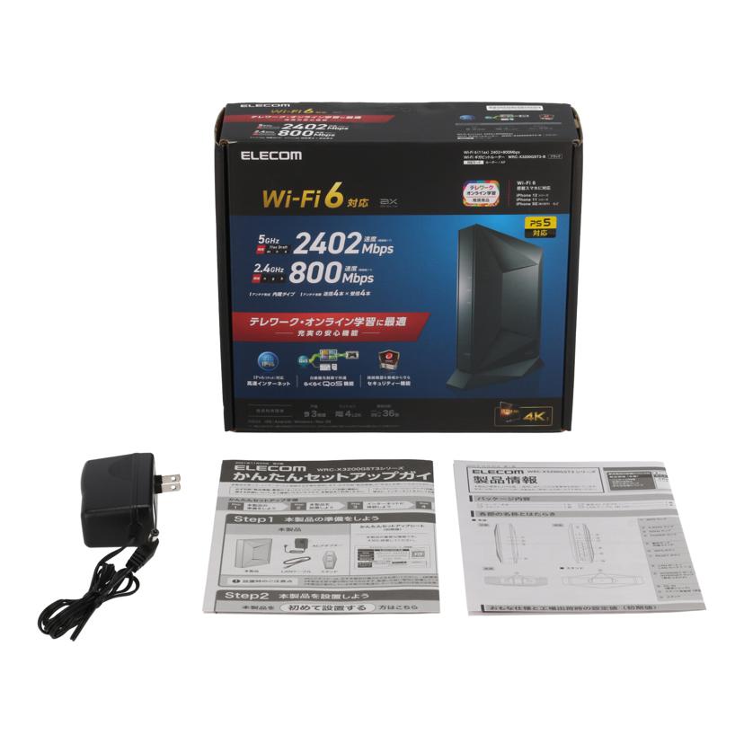 ELECOM エレコム /無線LANルーター/WRC-X3200GST3-B//0326L205703168B/Bランク/65