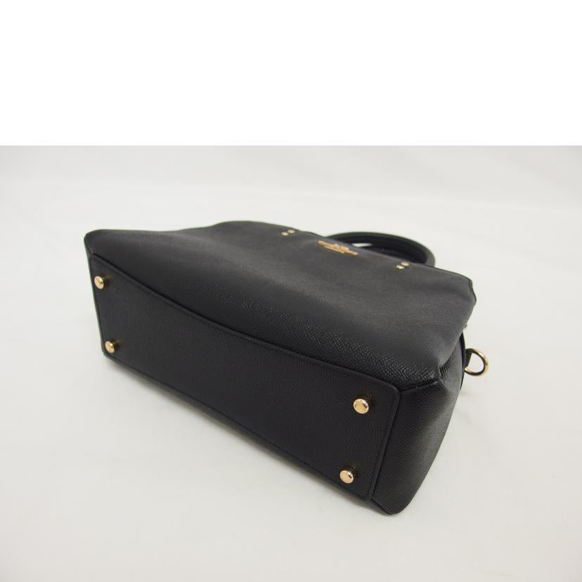 COACH コーチ/ミニキャリーオール/2WAYショルダーバッグ/ブラック/91146//E22**/Aランク/04