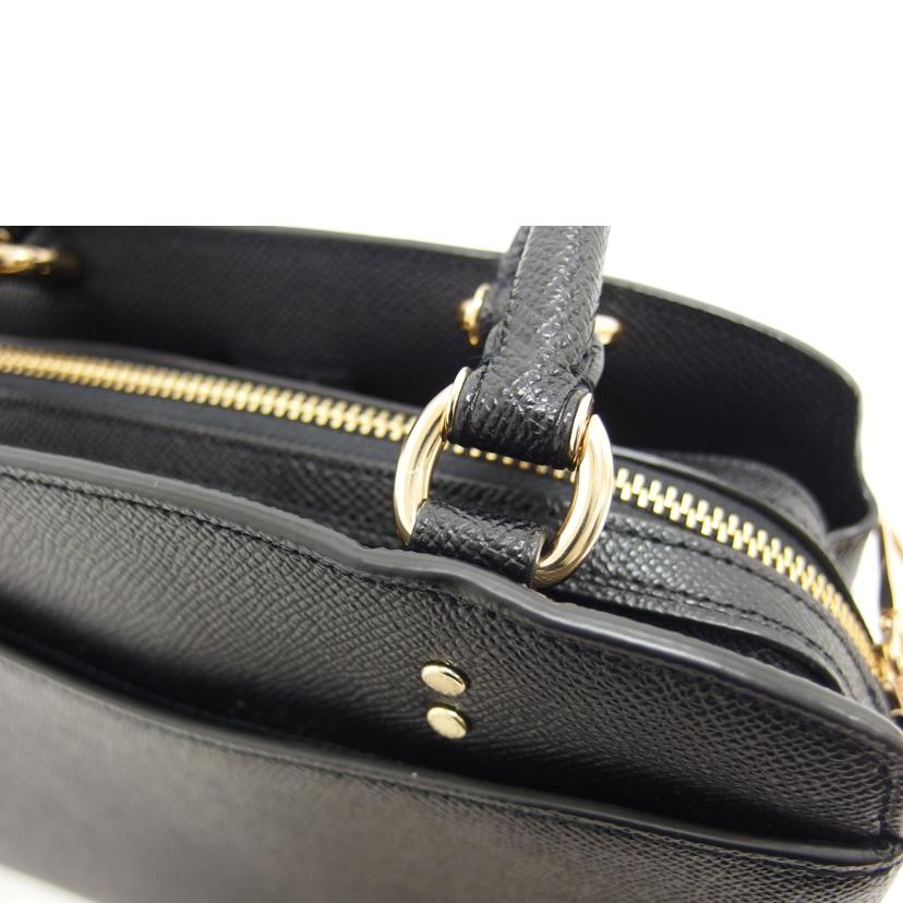 COACH コーチ/ミニキャリーオール/2WAYショルダーバッグ/ブラック/91146//E22**/Aランク/04