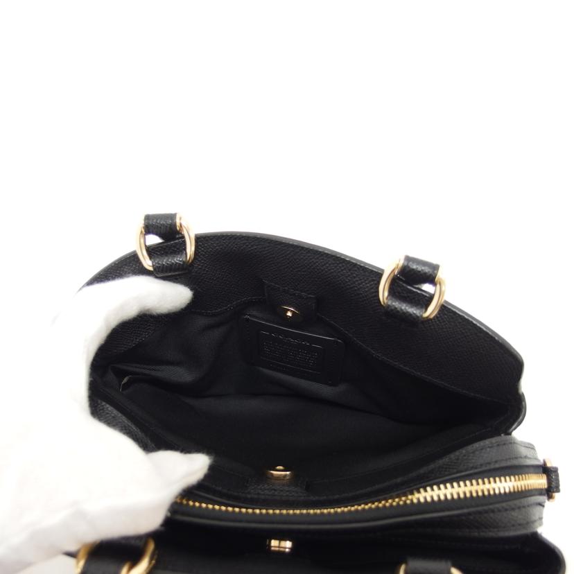 COACH コーチ/ミニキャリーオール/2WAYショルダーバッグ/ブラック/91146//E22**/Aランク/04