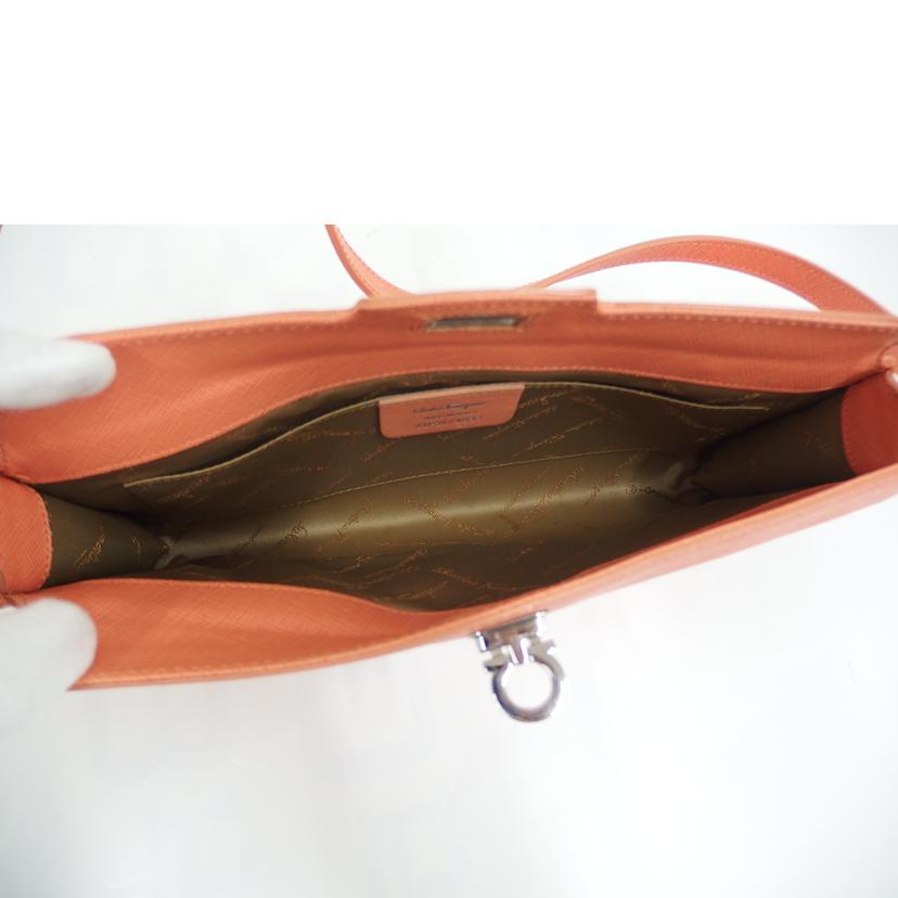 S.Feragammo フェラガモ/ガンチーニワンショルダー/オレンジ/AU21-4837//Aランク/82