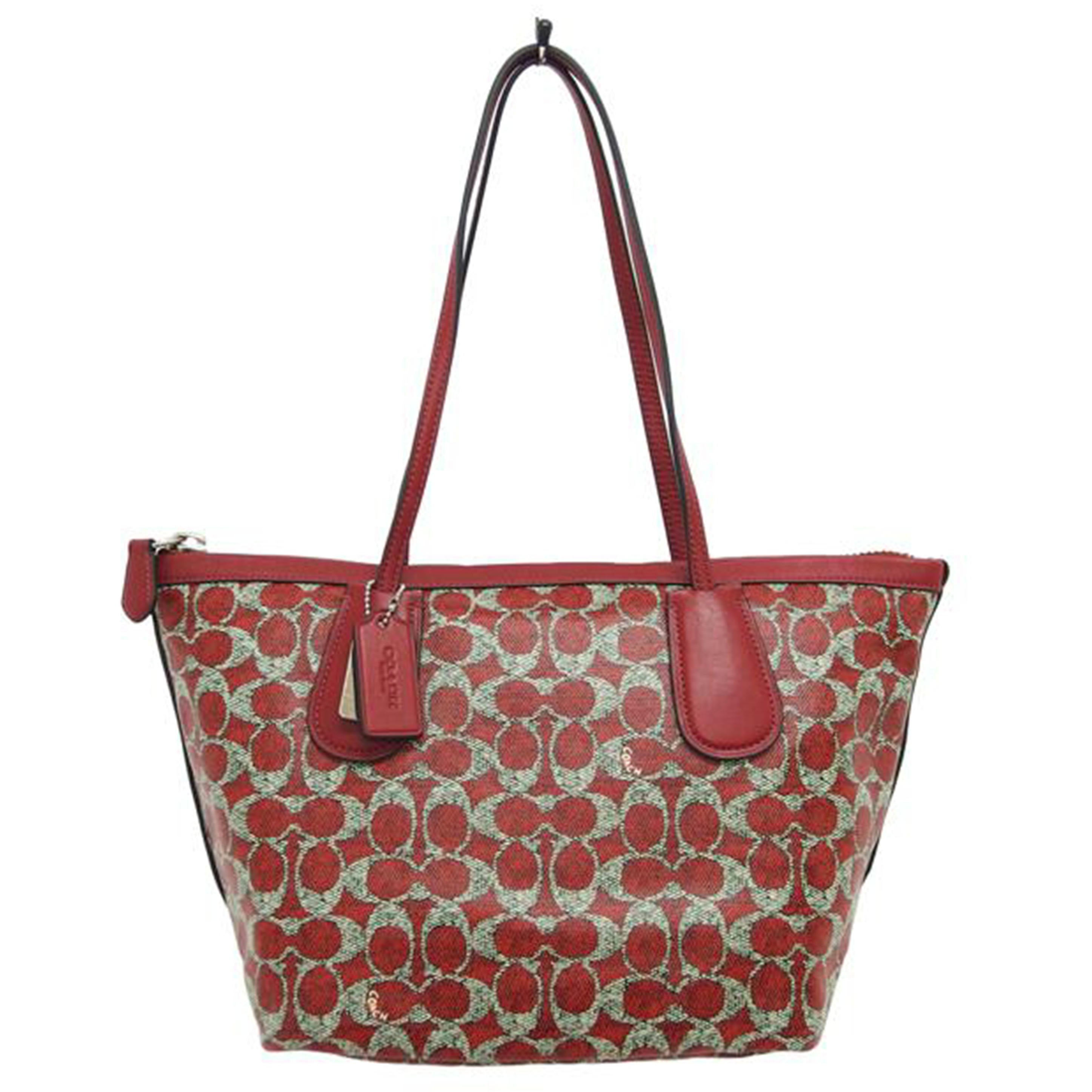 COACH コーチ/PVCシグネチャー/トートバッグ/33508//F14**/Aランク/04