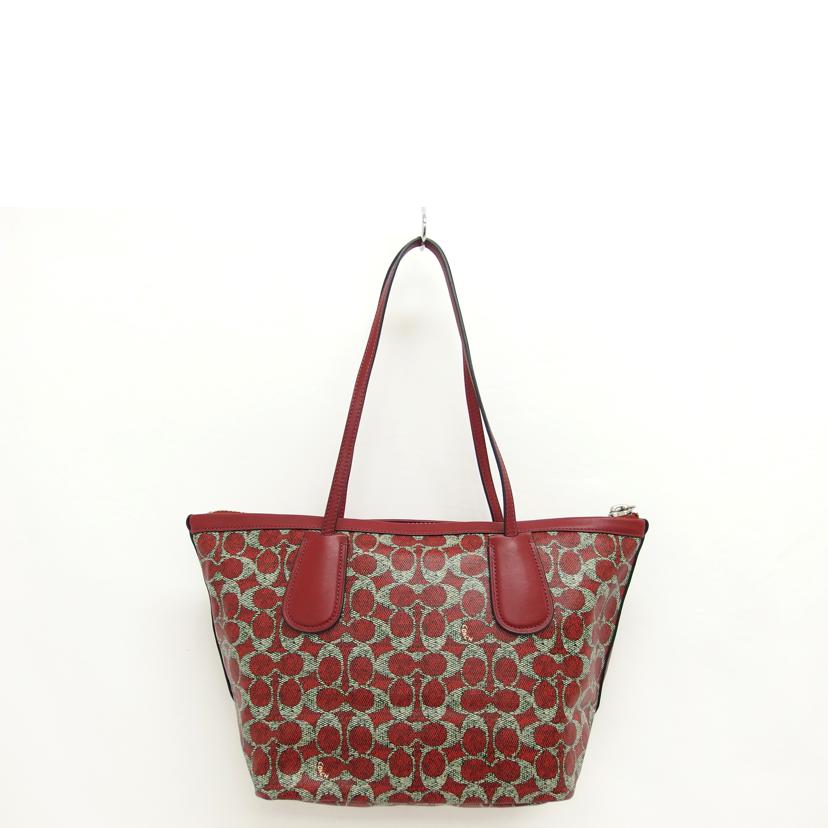 COACH コーチ/PVCシグネチャー/トートバッグ/33508//F14**/Aランク/04