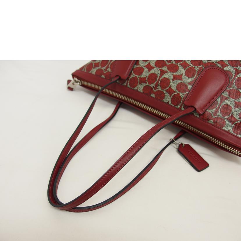 COACH コーチ/PVCシグネチャー/トートバッグ/33508//F14**/Aランク/04