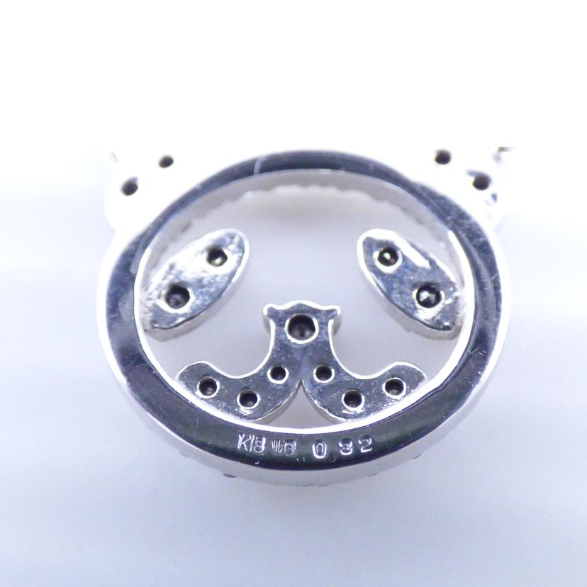 K18WGダイヤネックレス0.32ct//ABランク/64