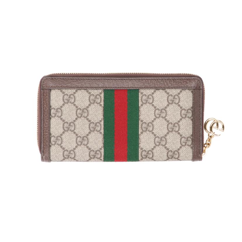 GUCCI グッチ/オフィディア GGキャンバス ラウンドジップ/523154//218*/Aランク/93