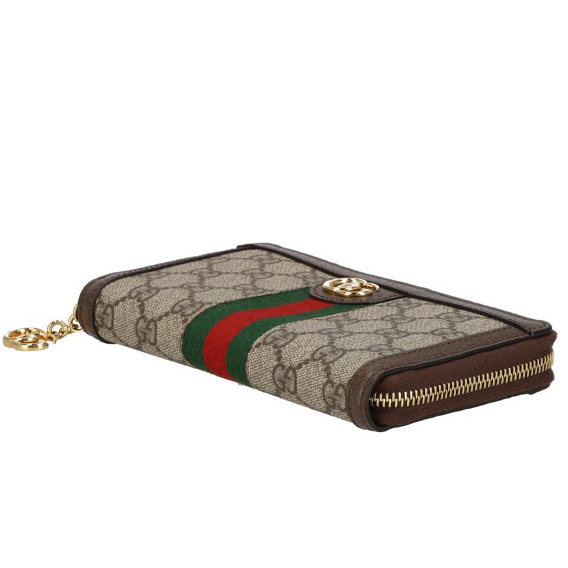 GUCCI グッチ/オフィディア GGキャンバス ラウンドジップ/523154//218*/Aランク/93