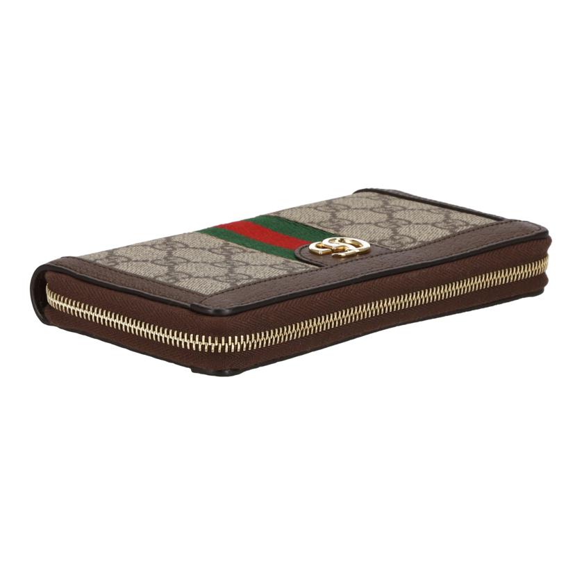 GUCCI グッチ/オフィディア GGキャンバス ラウンドジップ/523154//218*/Aランク/93
