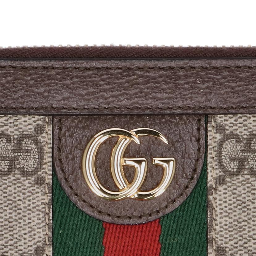 GUCCI グッチ/オフィディア GGキャンバス ラウンドジップ/523154//218*/Aランク/93