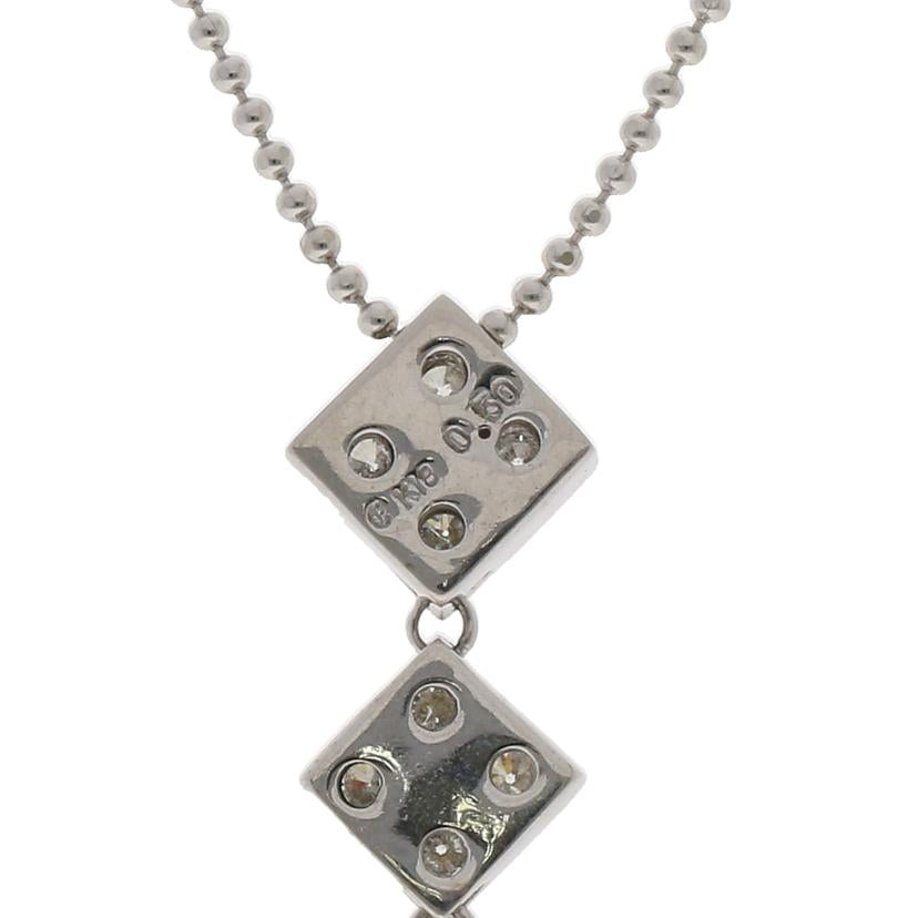 / K18WGダイヤネックレス0.50ct//Aランク/92