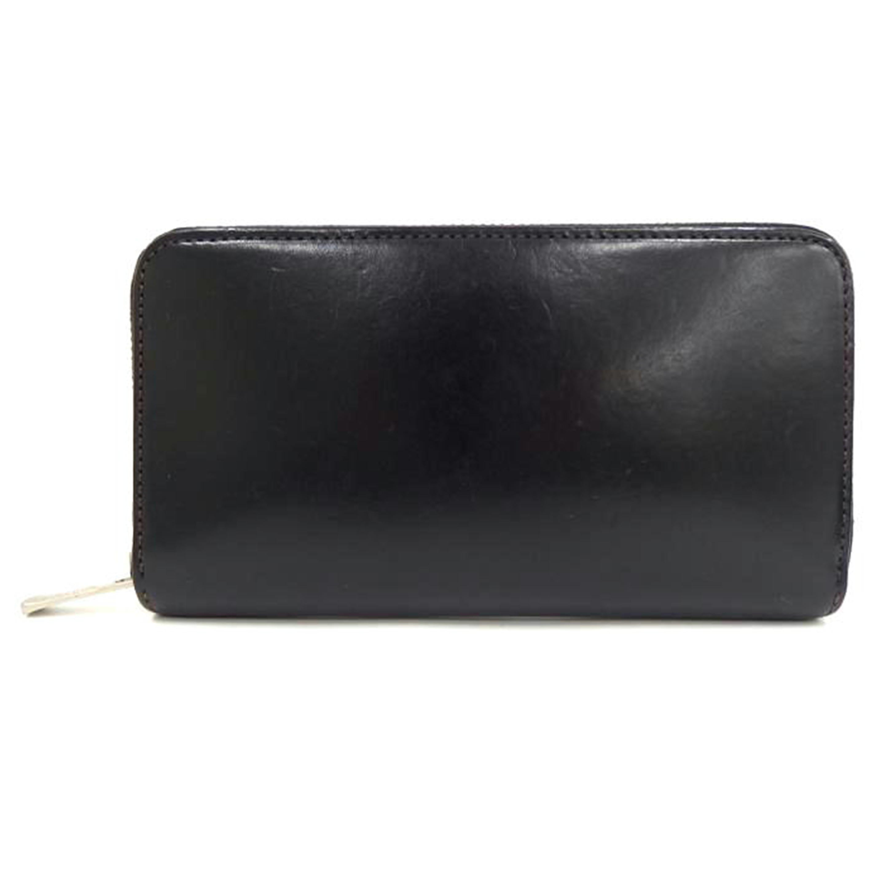 WIND SWANS WIND SWANS/サドルレザー長財布/黒//Bランク/82