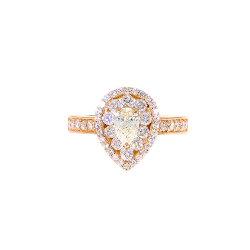 /K18ダイヤリングD0.373/0.70ct//Aランク/69