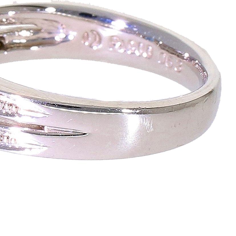 Pt900アクアマリンダイヤリング0.63/D0.16ct//ABランク/92