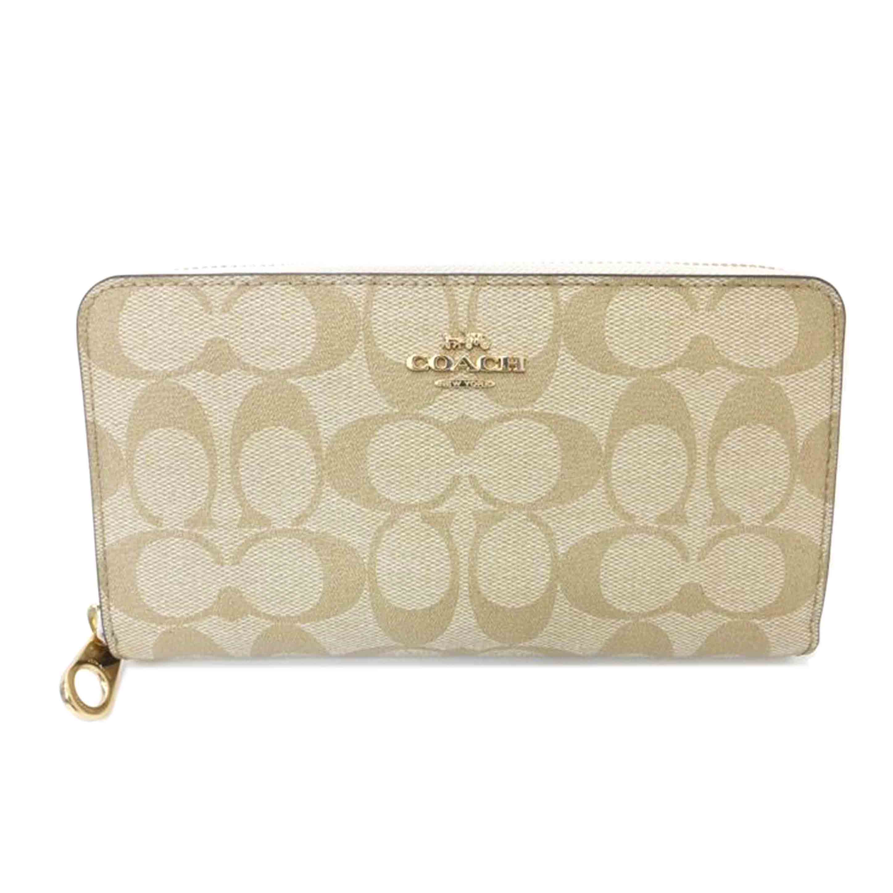 COACH コーチ/シグネチャーラウンドファスナー長財布/B2280//C44**/Aランク/88